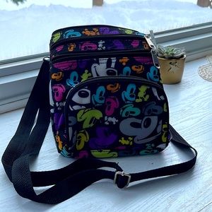 Disney Parks Exclusive Mickey Mouse Faces Pop Art Print Crossbody